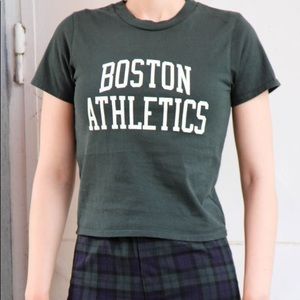 brandy melville/john galt green boston athletics tee